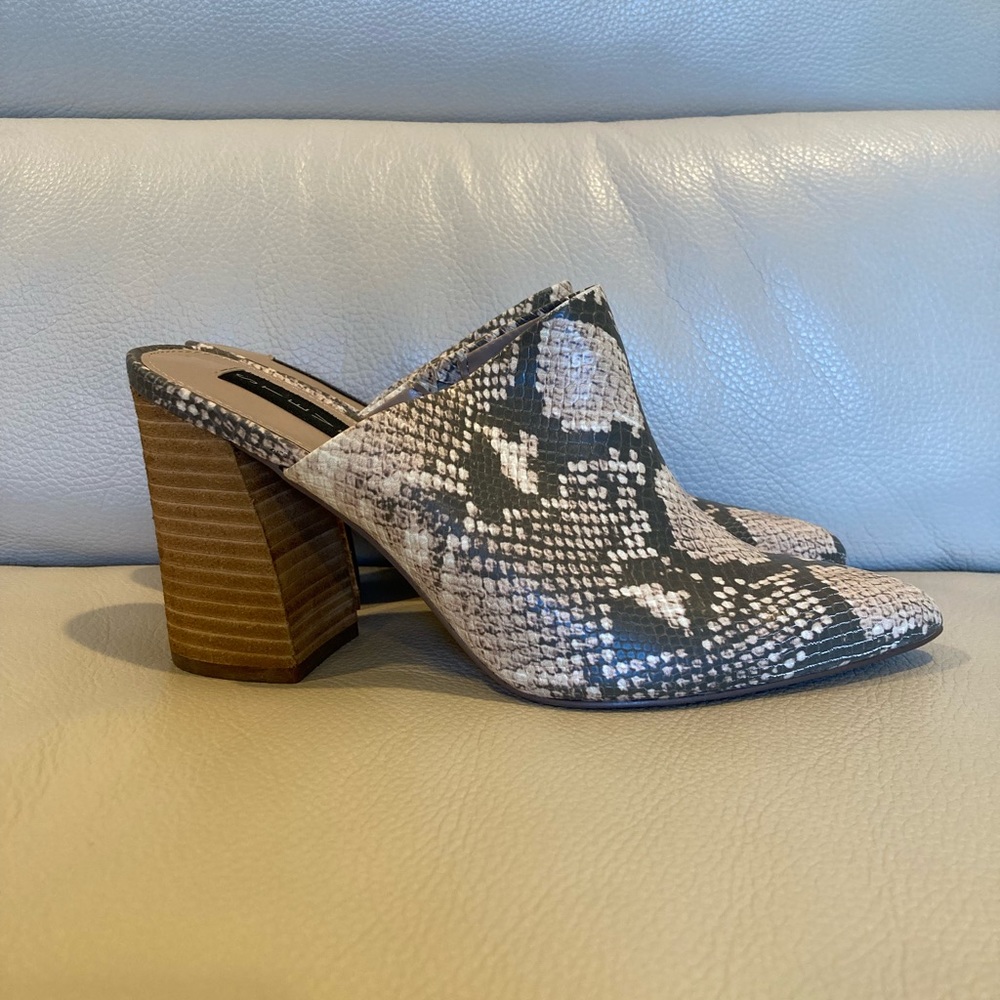 Steven By Steve Madden Snake Print Mules. - image 4